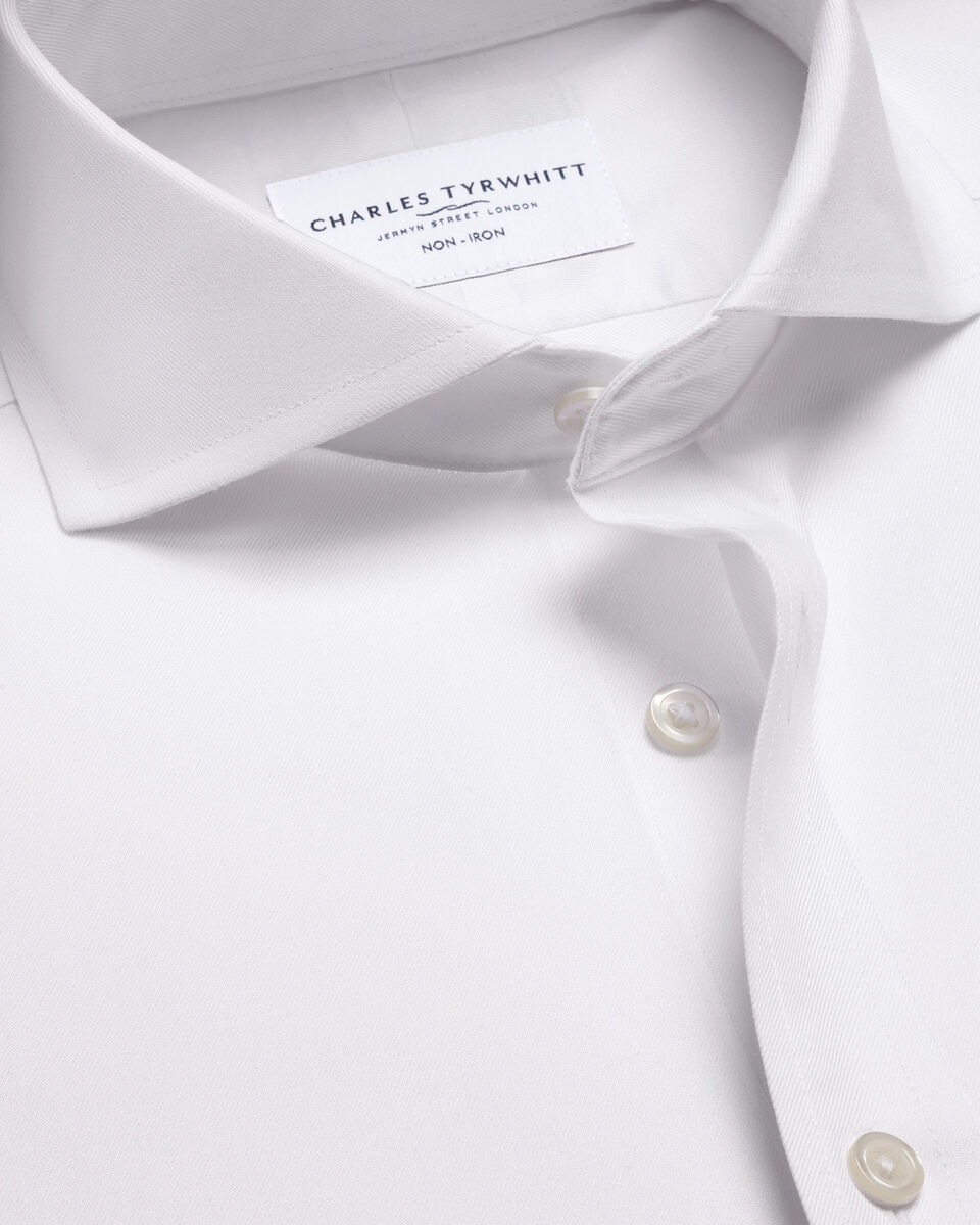White Long-Sleeve Dress Shirt